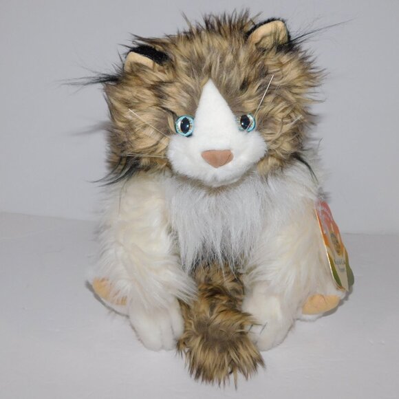 Folkmanis Ragdoll Cat Hand Puppet Brown White Kitty New w Tag - Picture 9 of 10